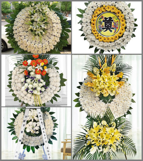 福建龙岩武平县万安乡下镇村花圈速递
